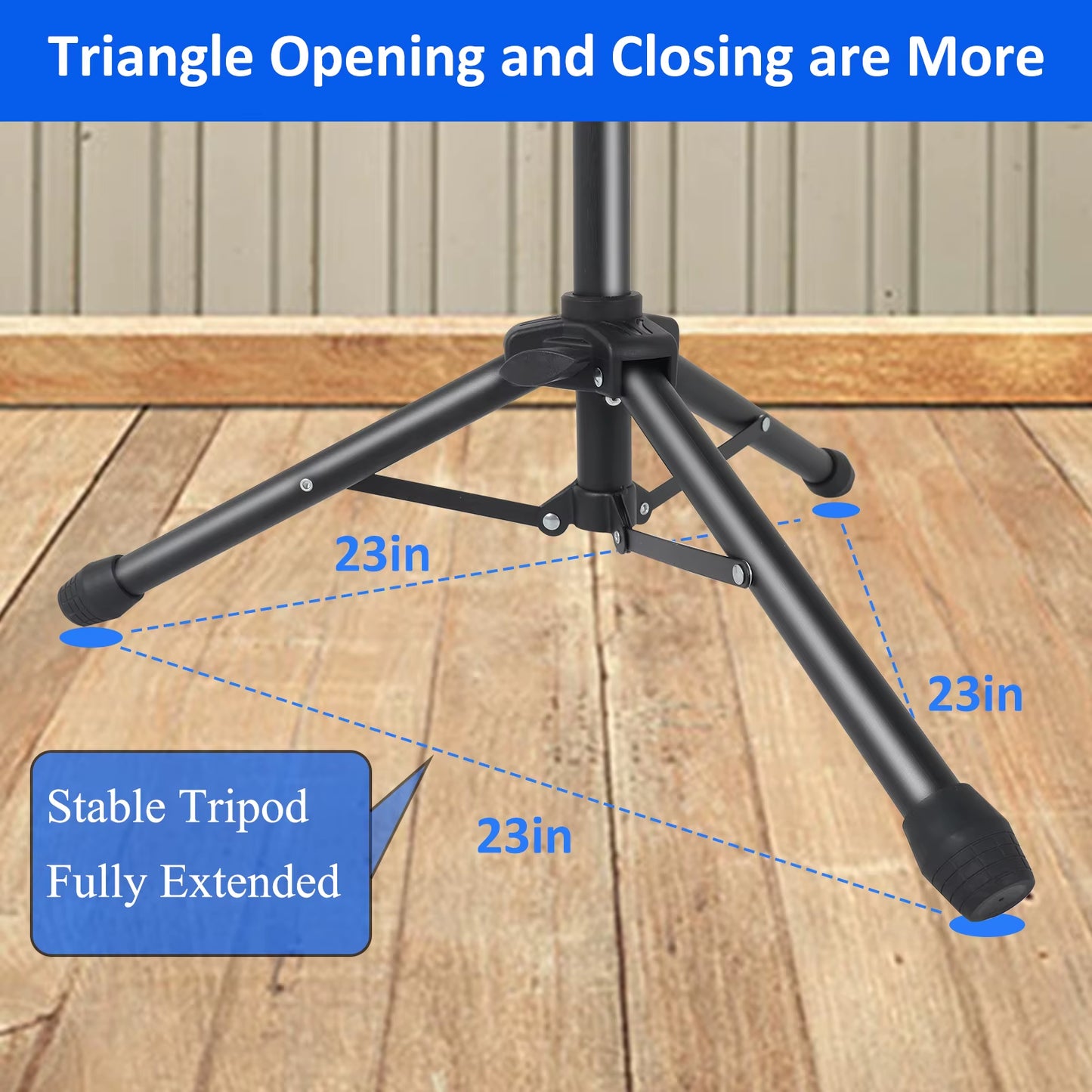 125Cm Projector Tripod Laptop Tripod Adjustable Height 23 to 63" Standing Desk Outdoor Computer Desk Stand Studio