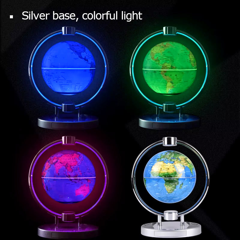 Floating Globe New and Unique Creative Bluetooth Speaker Magnetic Suspension Gift 6-Inch Luminescent Rotation Craft Decoration