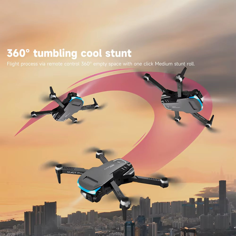 2024 HOT RG107 Pro Mini Drone 4K ESC Three-Sided Obstacle Avoidance Professional Dual HD Camera FPV Dron Foldable Quadcopter Toy